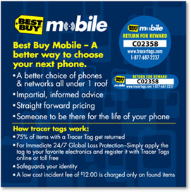 Lost and Found Electronic Tag with Retrieval Service