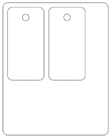 2-up Key Tag Template