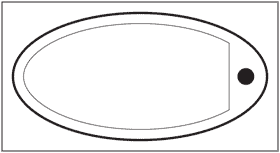 Oval Key Tag Template