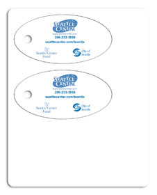 Dual Oval Key Tags