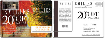cards and key tags for mailers