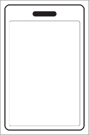 Golf Bag Tag with Writable Back Template